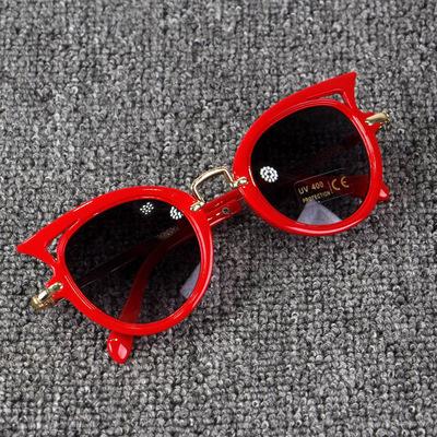 China Cat Eye Children's Sunglasses Toddler Boy Anti-UV Sunglasses and Girl Baby Cat Eye Sunglasses 8 Colors for sale