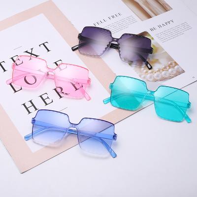 China Fashion Sunglasses 2021 Kids Shape Boys Girls Pink Square Children Wholesale Funny Glass Frame UV400 Sun Glasses for sale