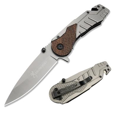 China Stainless Steel X31 Handle Folding Pocket Knife Wood Self-Defense Non-variable Inlaid Tactical Camping EDC Knves for sale