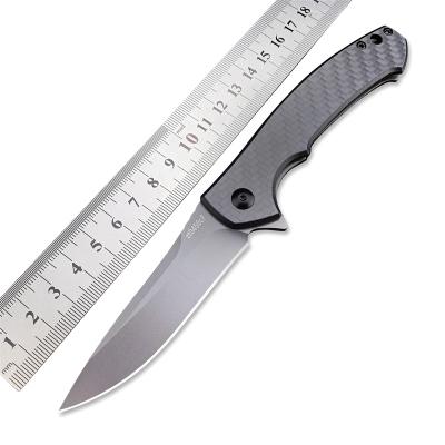 China ZT 0450 EDC Carbon Fiber Handle Pocket Knife Non-variable Outdoor Tactical Hunting Camping Folding Knives for sale