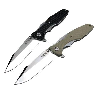 China ZT 0393 Non-variable Pocket Knife G10 Handle Ball Bearing Outdoor Tactical Folding Camping Hunting EDC Knives for sale