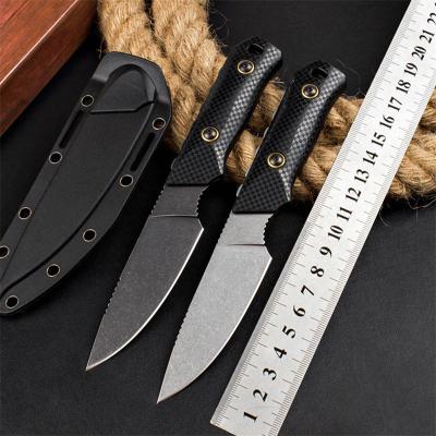 China Non-variable blade camping nylon D2 handle fiberglass Raghorn 15600 blade fixed knife with sheath for sale