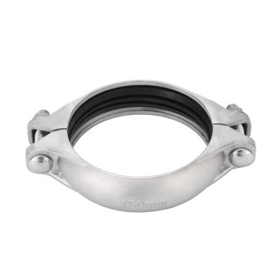 China Use for grooved fitting connection Professional Grooved Pipe Coupling stainless steel pipe clamps stainless steel outdoor clamps for sale