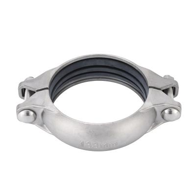 China Use for grooved fitting connection Grooved fitting Couplings band it stainless steel clamps produce various sizes stainless steel hose clamps 316 for sale