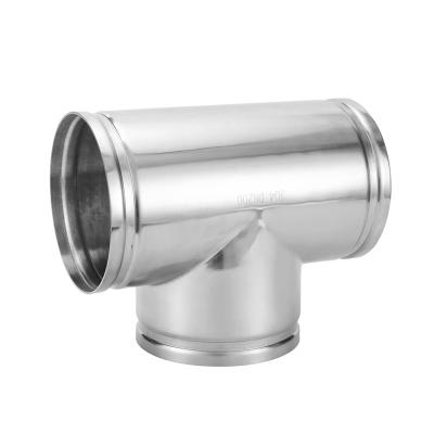 China Industry Chinese Grooved Reducing pipe connector dn 250 stainless steel tee piece stainless steel 316l tee for sale