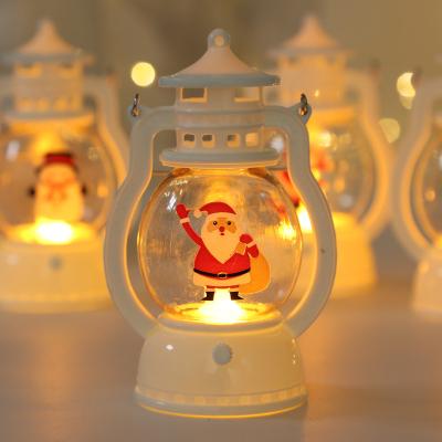 China Portable Xmas Night Light Kerosene Lamp Festival Decoration Christmas Ornament Gift LED Desk Ornament for sale