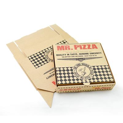 China Hot Sale Disposable Custom Size Corrugated Pizza Box Printing Disposable Pizza Boxes for sale