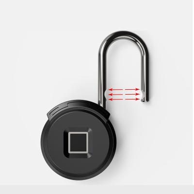 China Ministry of Interior Factory Sumdor App Unlock Waterproof Blue Tooth Fingerprint Padlock IP65 Zinc Alloy Smart Padlock for sale