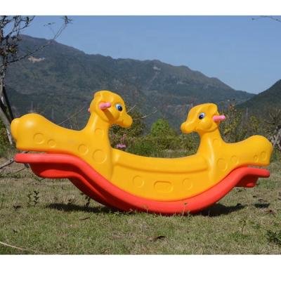 China Ride On Toy Hot Sale Wholesale Animal Kids Rocking Horse Indoor Plastic Seesaw for sale