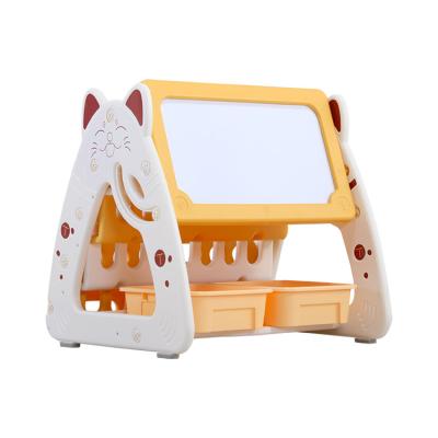 China Contemporary Multifunctional Children's Drawing Board Baby Plastic Storage Cabinet Foldable Shelf for sale