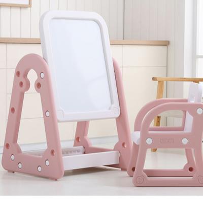 China For Baby Game Kids New Design Double Side Tablet Plastic Magic Drawing Board With Chair for sale