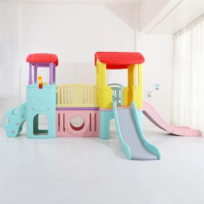 China 3-8-years-old Multi-Function Indoor Child Play Equipment Kids Outdoor Slide Kids Play House Castle Playground For Kindergarten for sale