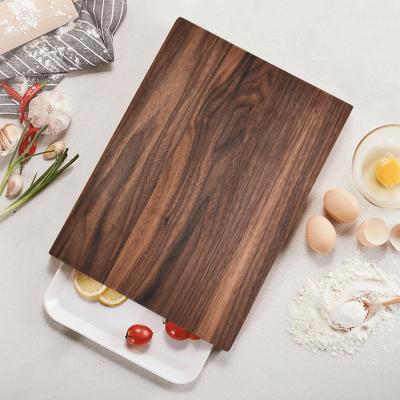 China Viable Xiaomi Cutting Voard With Tray Walnut Thick Cutting Board Rectangular Board For Kitchen Use for sale