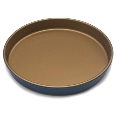 China Xiaomi workable 8 inch solid bottom thickened low pizza Pan Non Stick Round Pizza Pan Baking Mold for sale