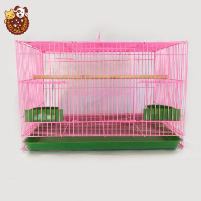 China Factory Direct Sales 2000 Breathable In Stock Small Ornamental Iron Metal Canary Yellow Bird Cage for sale