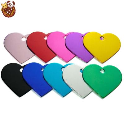 China High Quality JEWELED Dog Pet ID Tags Heart Shape ID Tags Pet Tags for sale