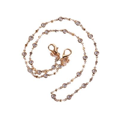 China The Face Mask Socket Women The Face Mask Holder Chain Glass Eye Chain for sale