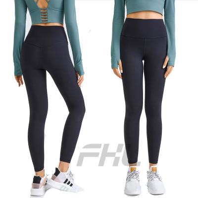 China 2022 Breathable Inner Wool Fleece Autumn Winter Warm Leggings Maintain Warm Fitness Yoga High Waist Soft Gaiters Better Than Lulu for sale