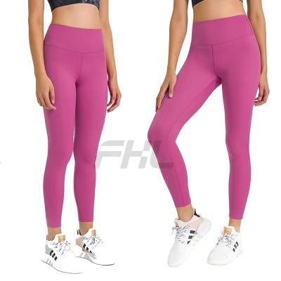 China Breathable 2022 Spring Colors Lulu Fabric Aligned Butter-Smooth Women Leggings Soft And Stretch Fitness And Yoga Wear for sale