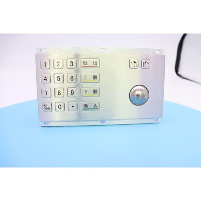 China Hot Sale 18 Keys IP65 Keypad Hot Sale IP65 Waterproof Industrial Waterproof Numeric Keypad Trackball With Embedded Numeric Keypad for sale