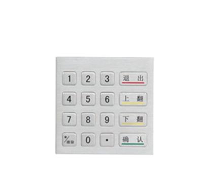 China Waterproof Access Control ATM Keypad 4x4 Matrix IP65 Waterproof Access Control ATM Metal Keypad Stainless Steel Terminal Industrial Keypad for sale