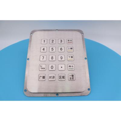 China Waterproof Industrial Numeric Keypad Kiosk Numeric Keypad 20 Keys Stainless Steel USB Metal Rugged Metal Keypady for sale