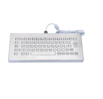 China Numpad Xufan Contract Metal Standalone Desktop Keyboards Steel Vandal Proof Rugged Metallic Industrial Table Keyboard for sale