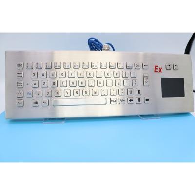 China Keypad 67 Desktop Keypad Explosion Proof Keyboard With Explosion Proof Certificate Waterproof Dustproof With Touchpad And Guardrail for sale