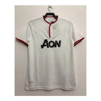 China Sets Classic 2013/2014 Manchester United White Sublimated Soccer Jerseys Refine High Quality Soccer Jersey for sale