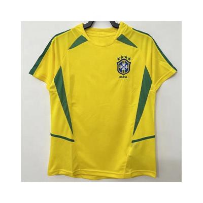 China Sets 2022 World Cup 2002 World Cup Soccer Jersey Customs Officers Training Vintage Soccer Uniform Brazil Breathable Soccer Jersey On Sale for sale