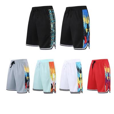 China 2022 Wholesale Men's Custom Basketball Antibacterial Five Shorts Mesh Logo Shorts Basketball Best Quality for sale