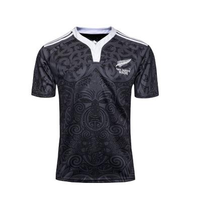 China New Zealand Antibacterial Rugby Tank Top 100th Anniversary Sublimation Rugby Jersey NFL Tank Top for sale