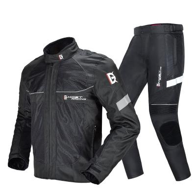 China Breathable Motorcycle Jacket Pants Motocross Jacket Suit Men Moto Coat Gear Windproof Riding Windproof Protective Suit for sale