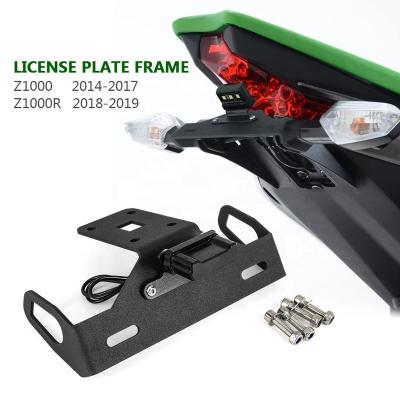 China Carbon Steel Motorcycle License Plate Tail Frame Rear Bracket Bracket With LED Light For KTM DUKE 125 250 390 200 2013 - 2016 2017 2018 2019 for sale