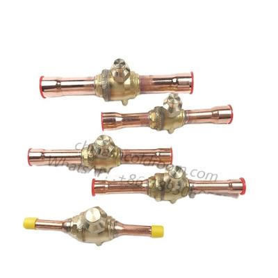 China Direct Selling Refrigeration Hardware Direct Refrigeration Ball Valve Refrigeration Accessories Shut-off Ball Valve Air Conditioning Shut Off Valve for sale