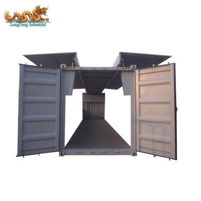 China Cargo Storage Double Sides Electric Hydraulic Flying Door 20ft Container for sale