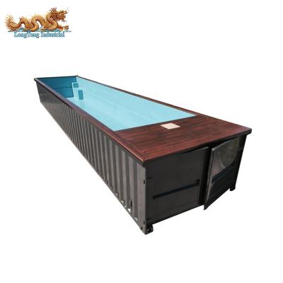 China Custom SPA-H (Corten-A) Ourdoor 40ft Shipping Container Pool for sale