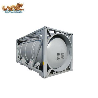 China Cement ISO 20ft Bulk Cement Trailer Tank Container for sale