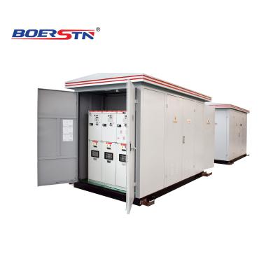 China Electric Power Transmission YB Series 10KV 11KV 12KV Outdoor Electric Prefab Substation Package Compact Mechanism for sale