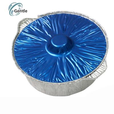 China Kitchen Use Aluminum Foil Container High Quality Hot Pot With Lids Storing Food Packaging for sale