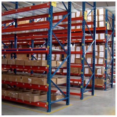 China Selective Corrosion Protection Warehouse Storage Pallet Rack System With Wire Mesh Decking for sale