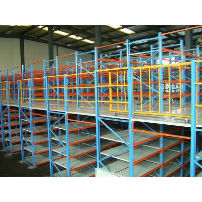 China Corrosion protection grade steel mezzanine platform with multi-level rack for auto parts storage for sale