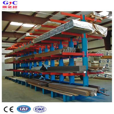 China Heavy duty solid type channel warehouse rack H steel cantilever rack (suitable for storing irregular goods) for sale