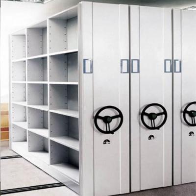 China School / Library / Archive Filing Cabinet Metal Single&Double-sided Mechanical Movable Shelving System for sale