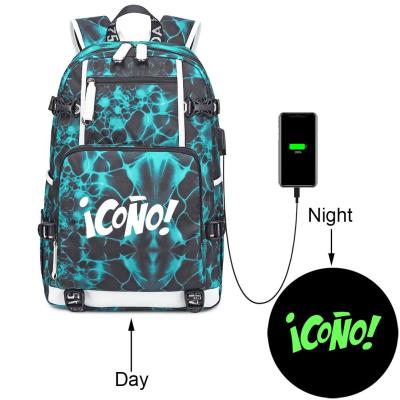 China Waterproof Custom Laptop Backpacks Large Capacity USB Charger Backpack Anti Theft Smart Laptop Backpack Charging Bag With USB Charger for sale