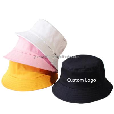 China Wholesale Custom Logo Striped Embroidery Fisherman Bucket Hats Outdoor Cotton Fishing Bucket Hat Fitted Corduroy Sun Hat for sale