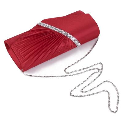 China Crystal Diamond Velvet Dinner Clutch Handbag Rhinestone Fashion Ladies Party Evening Purse Clutch Bag For Elegant Women for sale