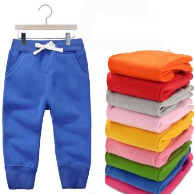 China high quality Anti-wrinkle babies and boys candy color knitted pants kids fall and winter ribbed 100% cotton leggings pants for sale