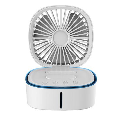 China Small Table Mist Fan Blast Fan Mist Operation Strong Cooling Fan Quiet Portable Mini Narrow USB Mist Hot Weather Use for sale