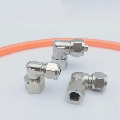 China High Efficiency Copper Wire Right Angle Internal Quick Connector Pneumatic Fittings for sale